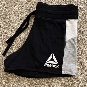 Reebok Black and Gray Workout Shorts